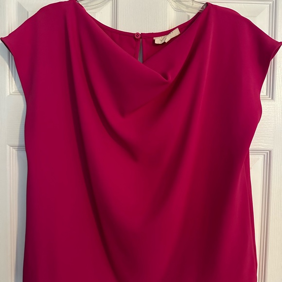 Melloday Hot Pink Cowl Neck Top - Picture 3 of 4